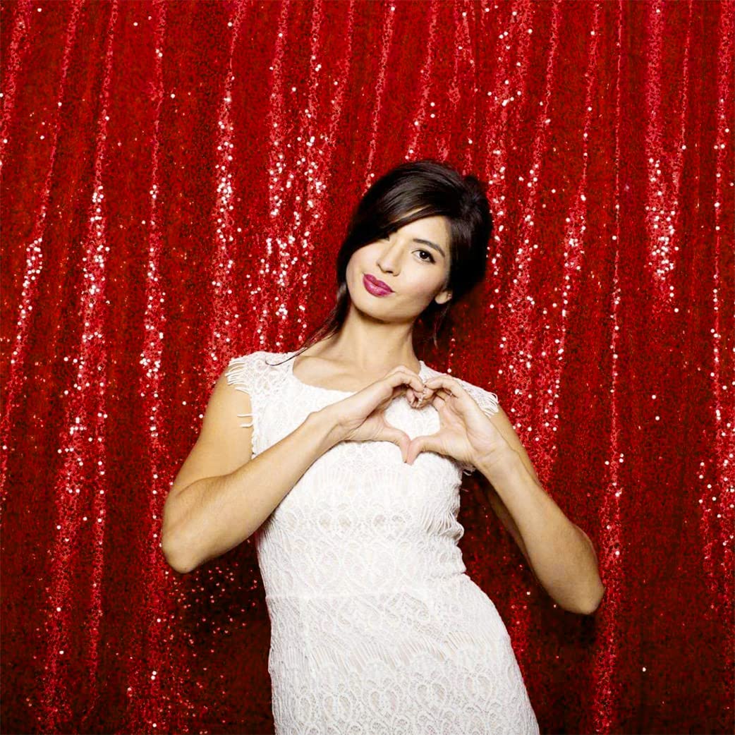 Sequin Fabric Panel - Silver Sequin Backdrop Curtains Glitter Backdrops