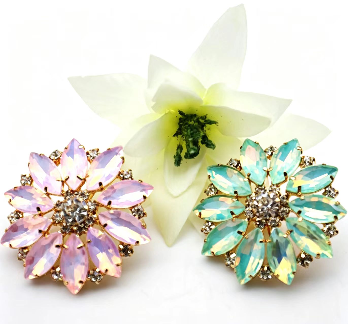 Mixed Color Flower Marquise Re - Sew On Rhinestone review and price
