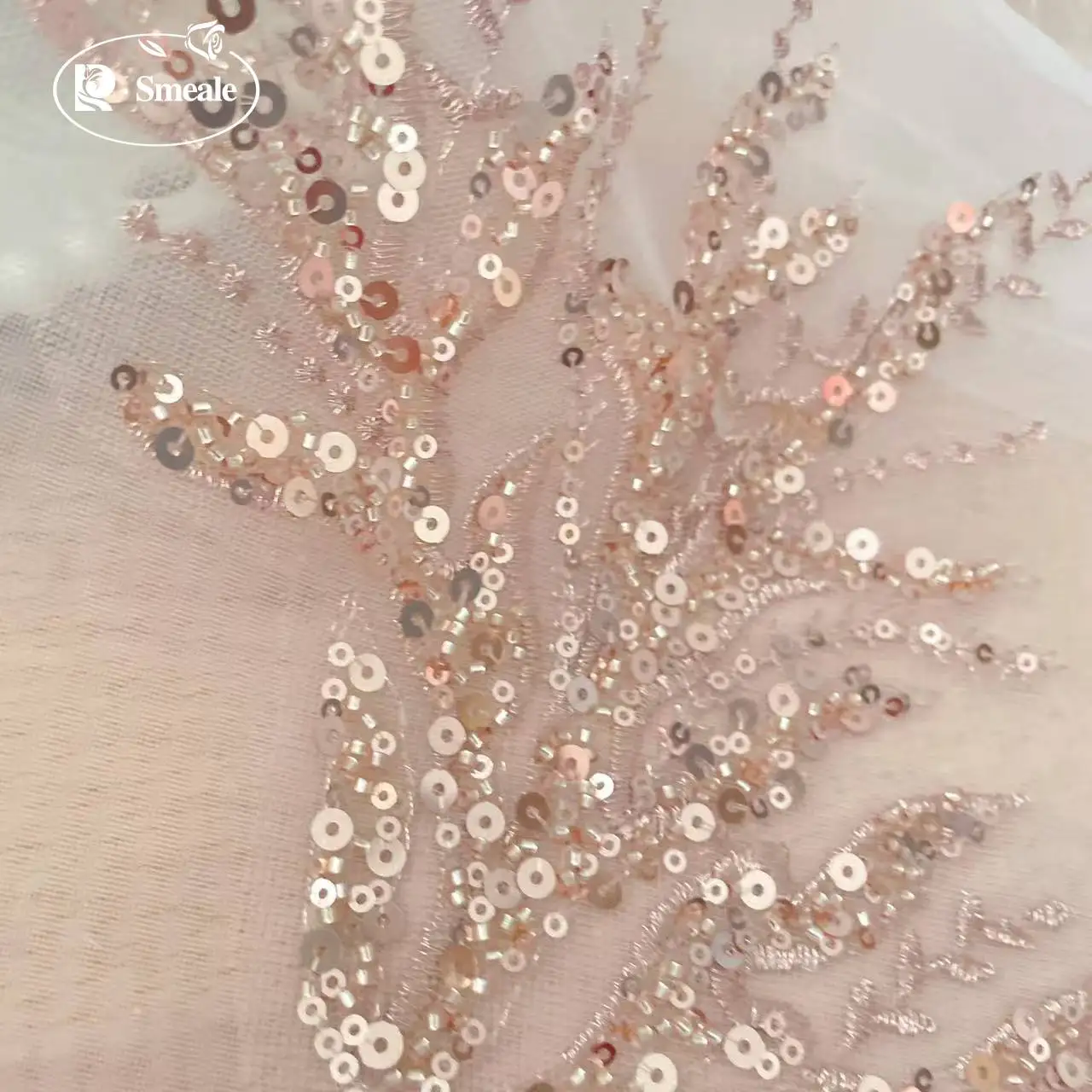 5Pair-2Pair.Rose Gold Sequin T - Applique Patch Flower review and price
