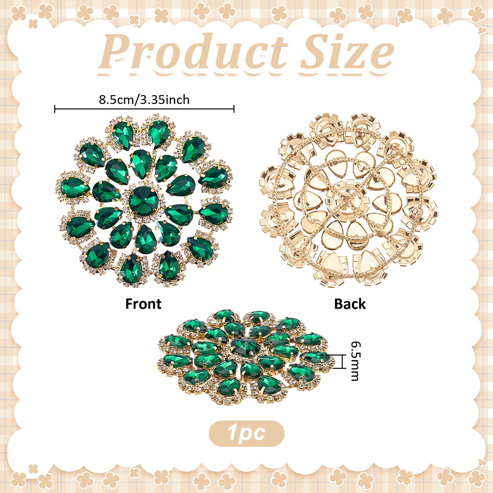 Brass Rhinestone Applique Roun - Sew On Rhinestone review and price