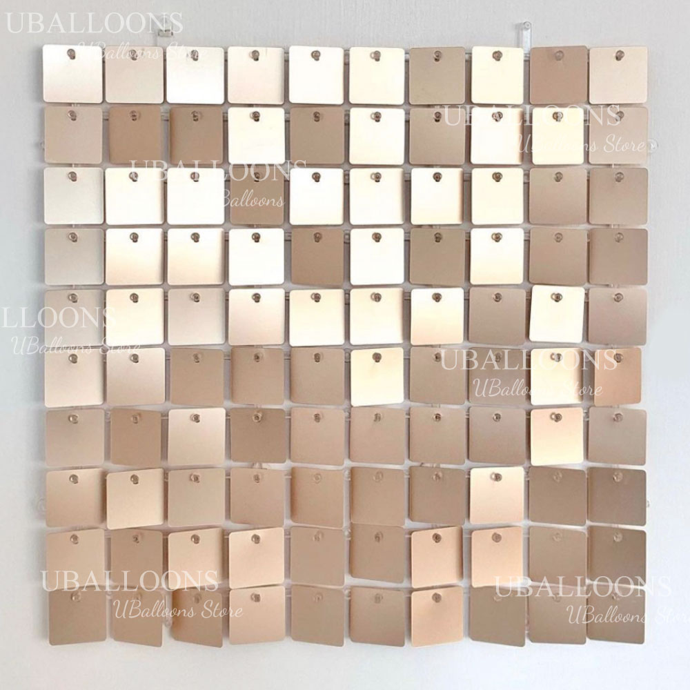 Matte Beige Gold Shimmer Sequi - Sequin Fabric Panel review and price