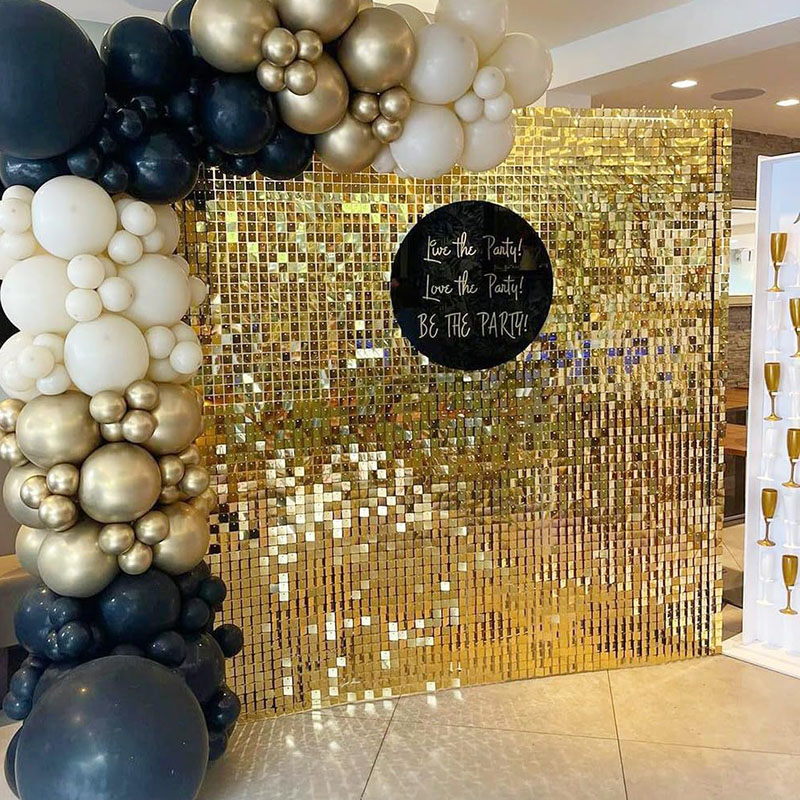 6-27 Pcs Light Golden Shimmer  - Sequin Fabric Panel review and price