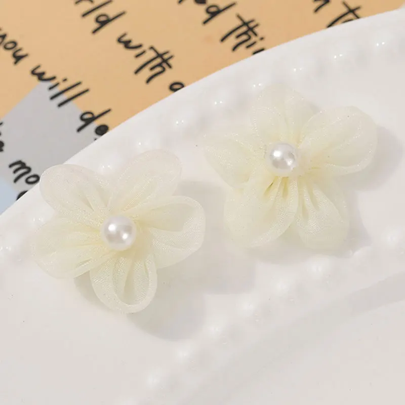 100PCS Pearl Yarn Flower Appli - Applique Patch Flower review and price