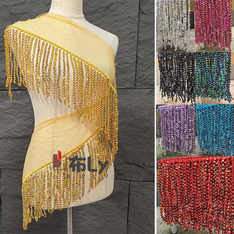 15cm Beaded Sequin Tassel Frin - Tassel Fringe Trim review and price