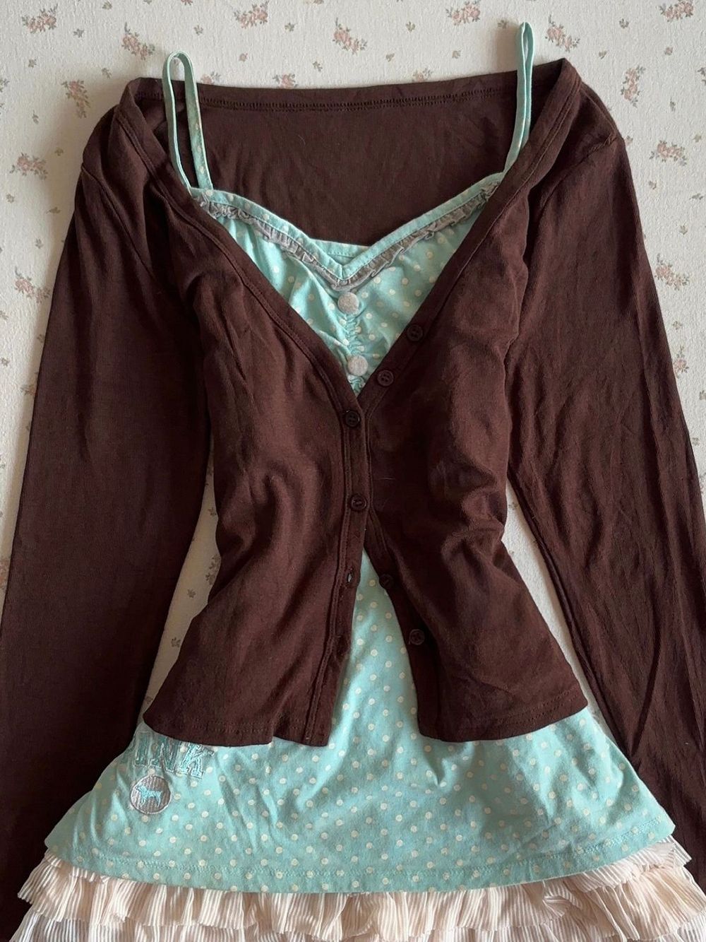 Vintage Y2K Coquette Camisole  - Elastic Lace Trim review and price