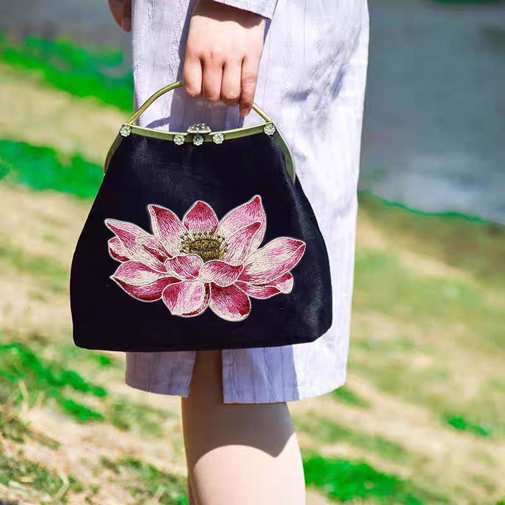 Soft Lotus Flower Patch Embroi - Applique Patch Flower review and price