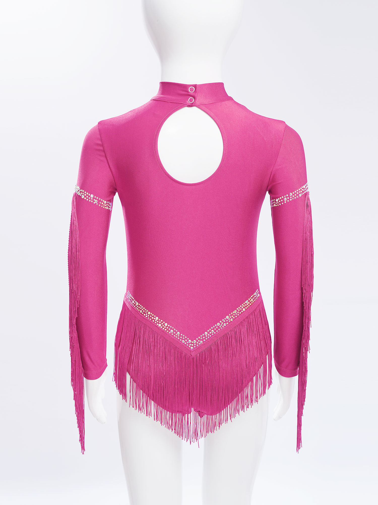 Kids Girls Fringe Latin Dance  - Rhinestone Banding Trim review and price
