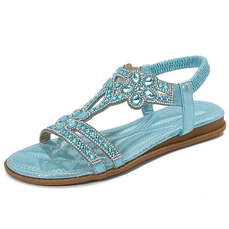 Big Size Openwork Sandals Bohe - Sew On Rhinestone review and price