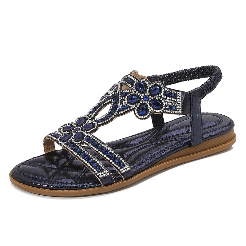 Big Size Openwork Sandals Bohe - Sew On Rhinestone review and price