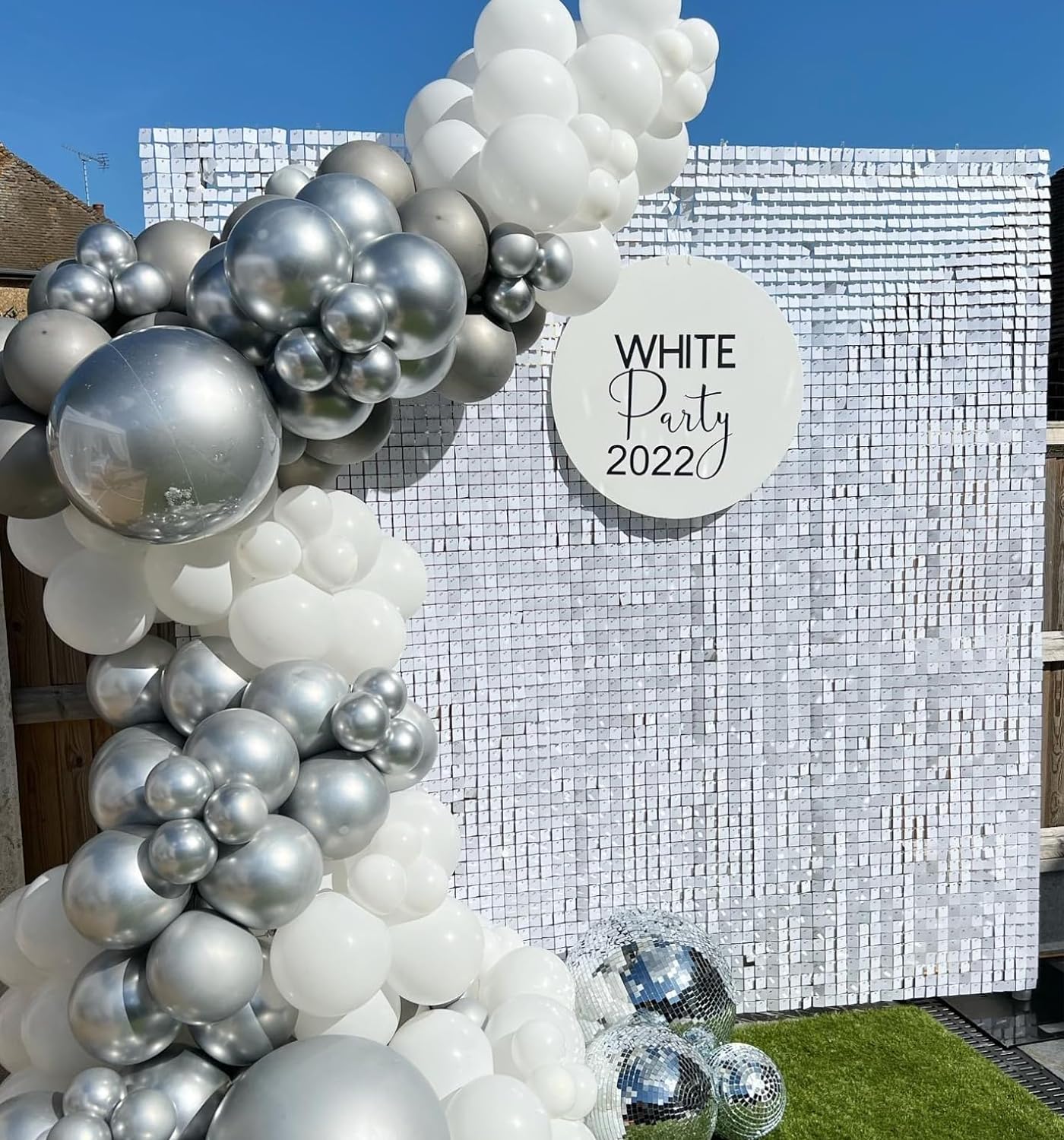 9/12/16/18pcs White Sequin Shi - Sequin Fabric Panel review and price