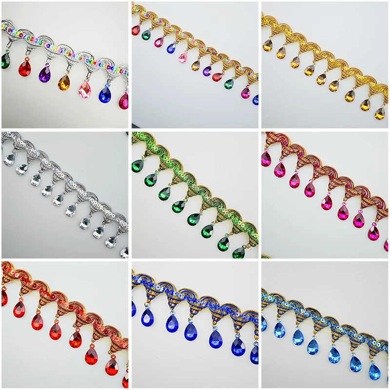 Rhinestone Fringe Tassel Lace  - Tassel Fringe Trim review and price