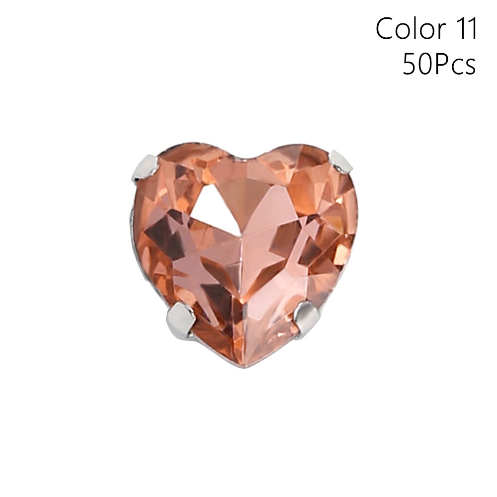 50Pcs/Pack Heart Shape Glitter - Sew On Rhinestone review and price