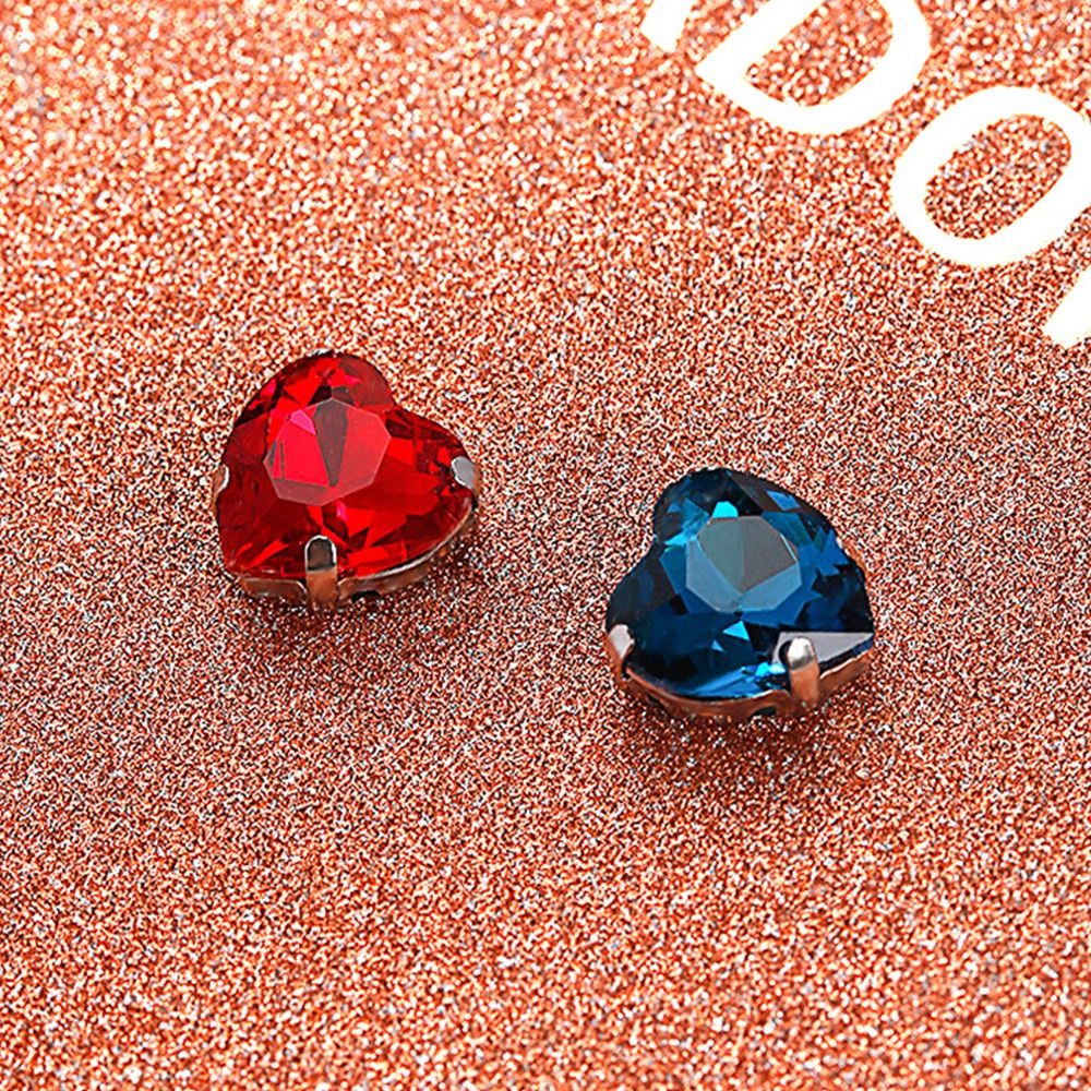 50Pcs/Pack Heart Shape Glitter - Sew On Rhinestone review and price